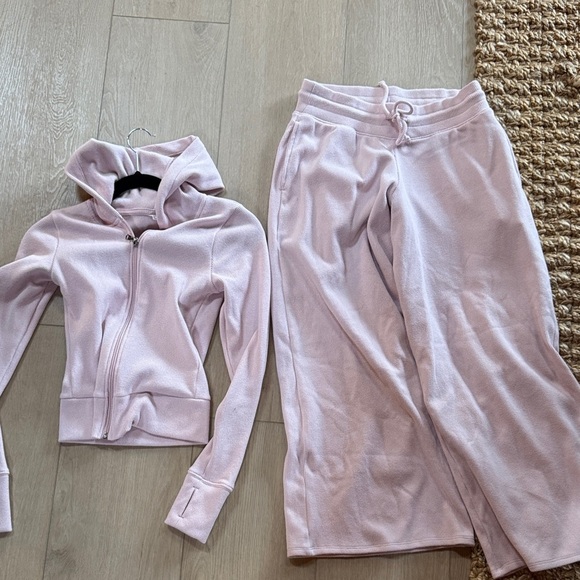 Gilly Hicks Pants - Gilly Hicks Light Pink Track Pants and Hoodie Set